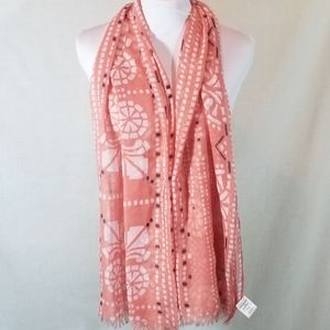 Melrose and Market Coral Lightweight Scarf NWT